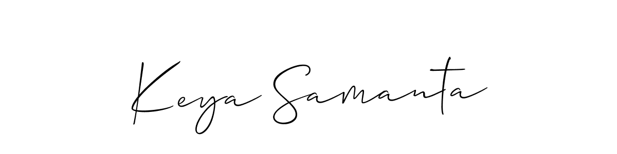 How to make Keya Samanta signature? Allison_Script is a professional autograph style. Create handwritten signature for Keya Samanta name. Keya Samanta signature style 2 images and pictures png