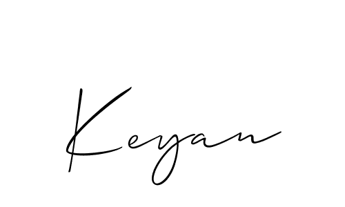 It looks lik you need a new signature style for name Keyan. Design unique handwritten (Allison_Script) signature with our free signature maker in just a few clicks. Keyan signature style 2 images and pictures png