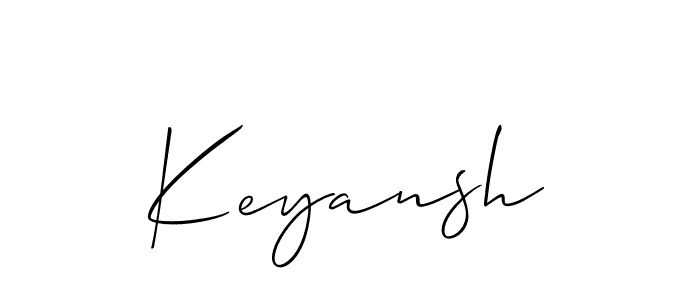 How to make Keyansh name signature. Use Allison_Script style for creating short signs online. This is the latest handwritten sign. Keyansh signature style 2 images and pictures png