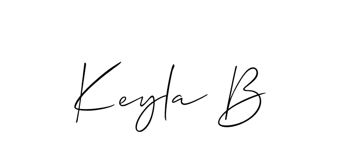 Similarly Allison_Script is the best handwritten signature design. Signature creator online .You can use it as an online autograph creator for name Keyla B. Keyla B signature style 2 images and pictures png