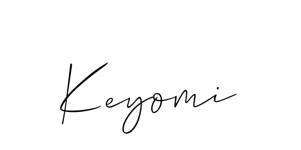 if you are searching for the best signature style for your name Keyomi. so please give up your signature search. here we have designed multiple signature styles  using Allison_Script. Keyomi signature style 2 images and pictures png