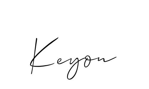 Also we have Keyon name is the best signature style. Create professional handwritten signature collection using Allison_Script autograph style. Keyon signature style 2 images and pictures png