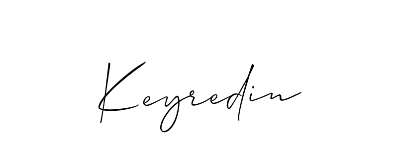 How to make Keyredin name signature. Use Allison_Script style for creating short signs online. This is the latest handwritten sign. Keyredin signature style 2 images and pictures png