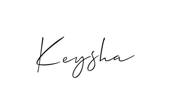 Use a signature maker to create a handwritten signature online. With this signature software, you can design (Allison_Script) your own signature for name Keysha. Keysha signature style 2 images and pictures png