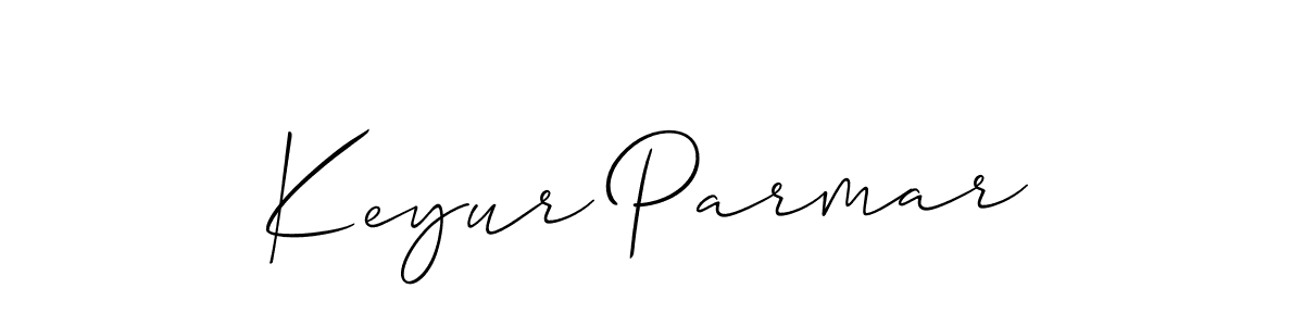 How to make Keyur Parmar signature? Allison_Script is a professional autograph style. Create handwritten signature for Keyur Parmar name. Keyur Parmar signature style 2 images and pictures png