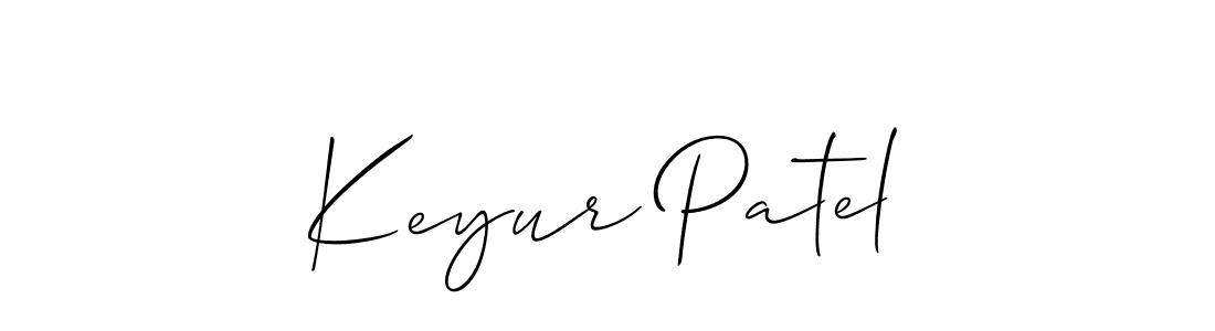 Use a signature maker to create a handwritten signature online. With this signature software, you can design (Allison_Script) your own signature for name Keyur Patel. Keyur Patel signature style 2 images and pictures png