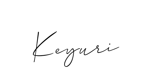 if you are searching for the best signature style for your name Keyuri. so please give up your signature search. here we have designed multiple signature styles  using Allison_Script. Keyuri signature style 2 images and pictures png
