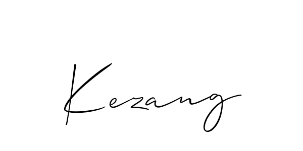 Allison_Script is a professional signature style that is perfect for those who want to add a touch of class to their signature. It is also a great choice for those who want to make their signature more unique. Get Kezang name to fancy signature for free. Kezang signature style 2 images and pictures png