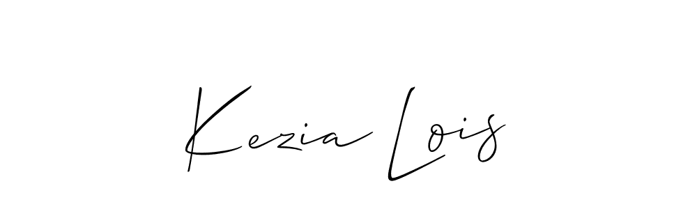 if you are searching for the best signature style for your name Kezia Lois. so please give up your signature search. here we have designed multiple signature styles  using Allison_Script. Kezia Lois signature style 2 images and pictures png