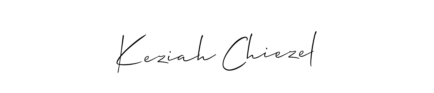 Create a beautiful signature design for name Keziah Chiezel. With this signature (Allison_Script) fonts, you can make a handwritten signature for free. Keziah Chiezel signature style 2 images and pictures png