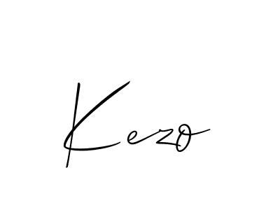 How to make Kezo signature? Allison_Script is a professional autograph style. Create handwritten signature for Kezo name. Kezo signature style 2 images and pictures png