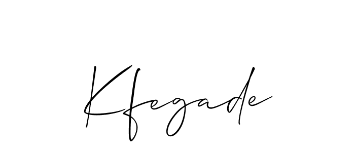 Make a beautiful signature design for name Kfegade. Use this online signature maker to create a handwritten signature for free. Kfegade signature style 2 images and pictures png