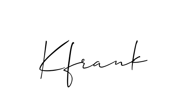 Also You can easily find your signature by using the search form. We will create Kfrank name handwritten signature images for you free of cost using Allison_Script sign style. Kfrank signature style 2 images and pictures png