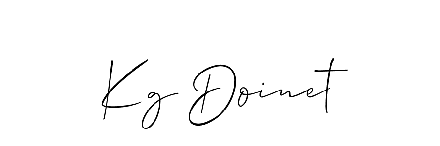 Make a beautiful signature design for name Kg Doinet. Use this online signature maker to create a handwritten signature for free. Kg Doinet signature style 2 images and pictures png