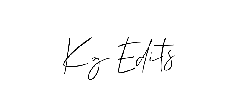 Once you've used our free online signature maker to create your best signature Allison_Script style, it's time to enjoy all of the benefits that Kg Edits name signing documents. Kg Edits signature style 2 images and pictures png