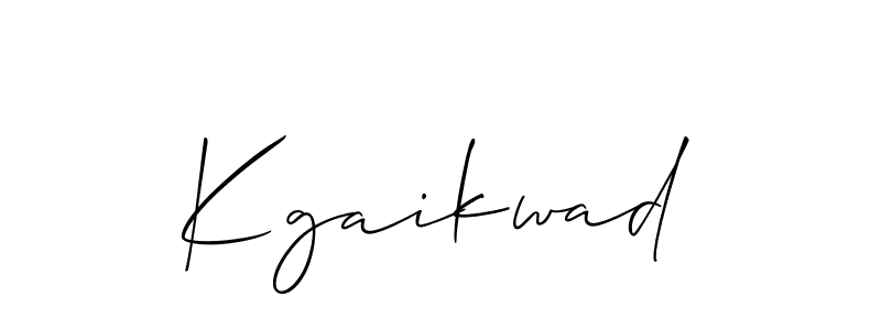 Also we have Kgaikwad name is the best signature style. Create professional handwritten signature collection using Allison_Script autograph style. Kgaikwad signature style 2 images and pictures png