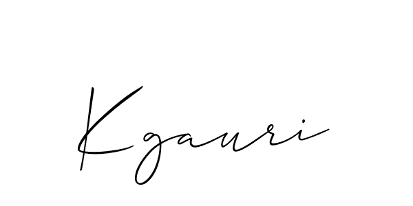 Make a short Kgauri signature style. Manage your documents anywhere anytime using Allison_Script. Create and add eSignatures, submit forms, share and send files easily. Kgauri signature style 2 images and pictures png