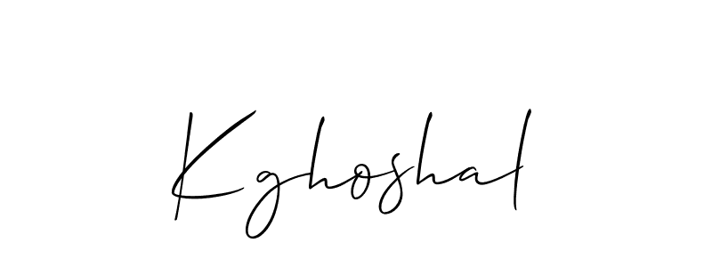 Also You can easily find your signature by using the search form. We will create Kghoshal name handwritten signature images for you free of cost using Allison_Script sign style. Kghoshal signature style 2 images and pictures png