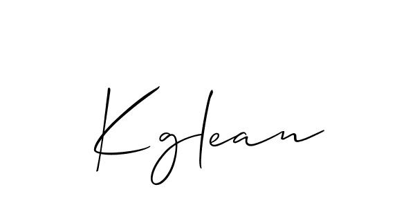 Make a short Kglean signature style. Manage your documents anywhere anytime using Allison_Script. Create and add eSignatures, submit forms, share and send files easily. Kglean signature style 2 images and pictures png