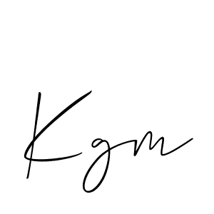 if you are searching for the best signature style for your name Kgm. so please give up your signature search. here we have designed multiple signature styles  using Allison_Script. Kgm signature style 2 images and pictures png