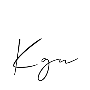 Similarly Allison_Script is the best handwritten signature design. Signature creator online .You can use it as an online autograph creator for name Kgn. Kgn signature style 2 images and pictures png