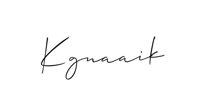 Also we have Kgnaaik name is the best signature style. Create professional handwritten signature collection using Allison_Script autograph style. Kgnaaik signature style 2 images and pictures png