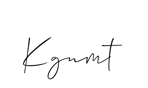 Also we have Kgnmt name is the best signature style. Create professional handwritten signature collection using Allison_Script autograph style. Kgnmt signature style 2 images and pictures png