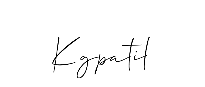 How to Draw Kgpatil signature style? Allison_Script is a latest design signature styles for name Kgpatil. Kgpatil signature style 2 images and pictures png