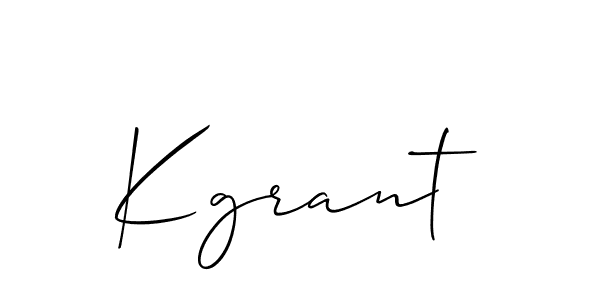 Kgrant stylish signature style. Best Handwritten Sign (Allison_Script) for my name. Handwritten Signature Collection Ideas for my name Kgrant. Kgrant signature style 2 images and pictures png