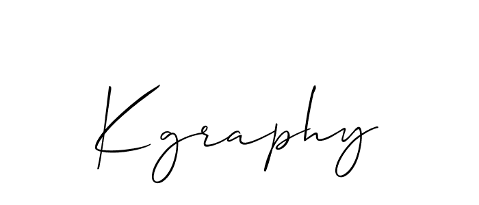 Also we have Kgraphy name is the best signature style. Create professional handwritten signature collection using Allison_Script autograph style. Kgraphy signature style 2 images and pictures png