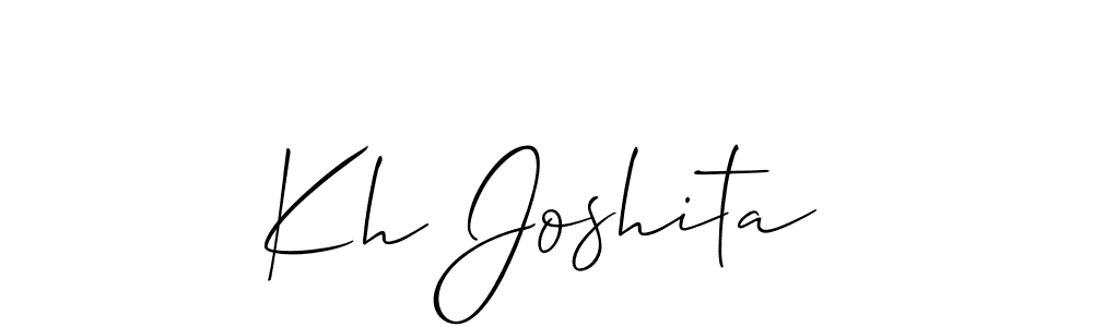 This is the best signature style for the Kh Joshita name. Also you like these signature font (Allison_Script). Mix name signature. Kh Joshita signature style 2 images and pictures png