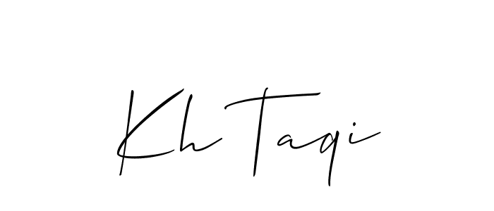 Best and Professional Signature Style for Kh Taqi. Allison_Script Best Signature Style Collection. Kh Taqi signature style 2 images and pictures png