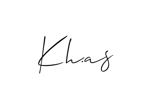 How to make Kh.as signature? Allison_Script is a professional autograph style. Create handwritten signature for Kh.as name. Kh.as signature style 2 images and pictures png