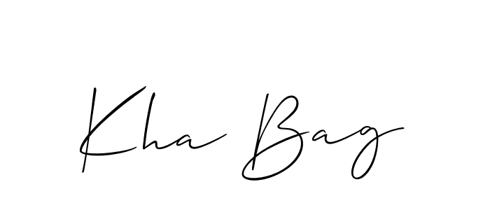 It looks lik you need a new signature style for name Kha Bag. Design unique handwritten (Allison_Script) signature with our free signature maker in just a few clicks. Kha Bag signature style 2 images and pictures png