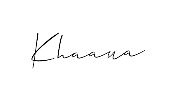 How to Draw Khaaua signature style? Allison_Script is a latest design signature styles for name Khaaua. Khaaua signature style 2 images and pictures png