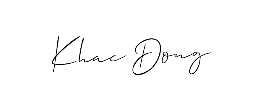 Once you've used our free online signature maker to create your best signature Allison_Script style, it's time to enjoy all of the benefits that Khac Dong name signing documents. Khac Dong signature style 2 images and pictures png