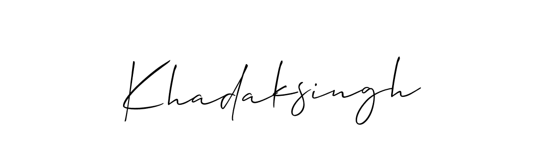 You can use this online signature creator to create a handwritten signature for the name Khadaksingh. This is the best online autograph maker. Khadaksingh signature style 2 images and pictures png