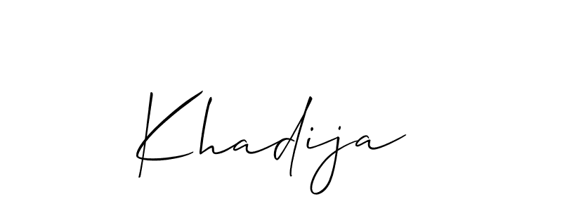 Best and Professional Signature Style for Khadija . Allison_Script Best Signature Style Collection. Khadija  signature style 2 images and pictures png