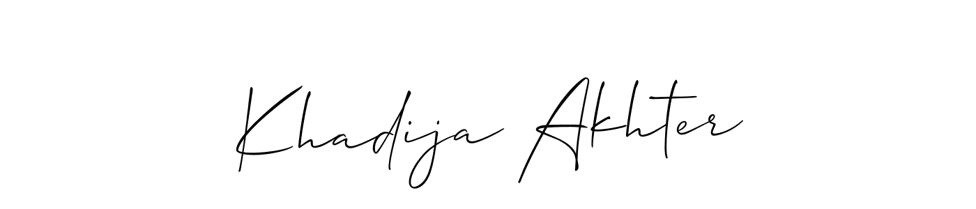 Check out images of Autograph of Khadija Akhter name. Actor Khadija Akhter Signature Style. Allison_Script is a professional sign style online. Khadija Akhter signature style 2 images and pictures png