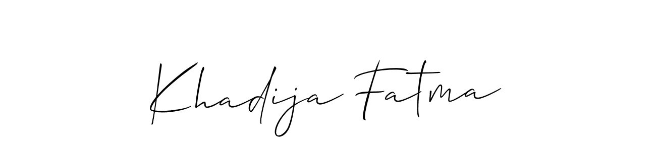 Make a beautiful signature design for name Khadija Fatma. Use this online signature maker to create a handwritten signature for free. Khadija Fatma signature style 2 images and pictures png