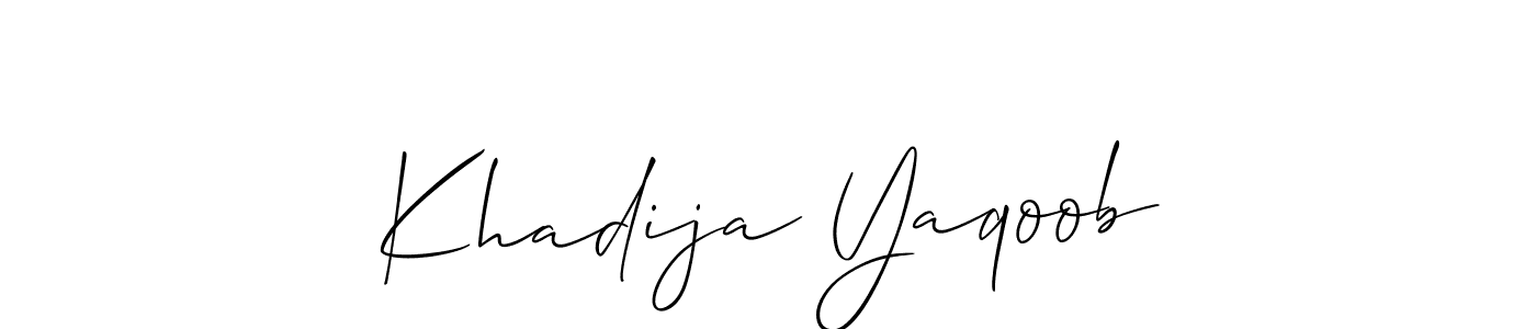 See photos of Khadija Yaqoob official signature by Spectra . Check more albums & portfolios. Read reviews & check more about Allison_Script font. Khadija Yaqoob signature style 2 images and pictures png