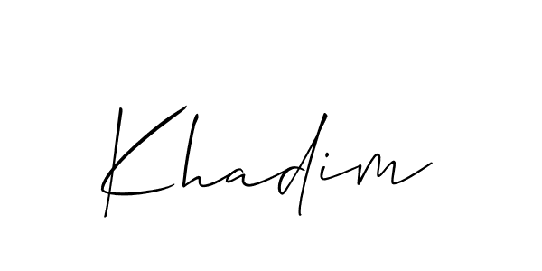 Once you've used our free online signature maker to create your best signature Allison_Script style, it's time to enjoy all of the benefits that Khadim name signing documents. Khadim signature style 2 images and pictures png