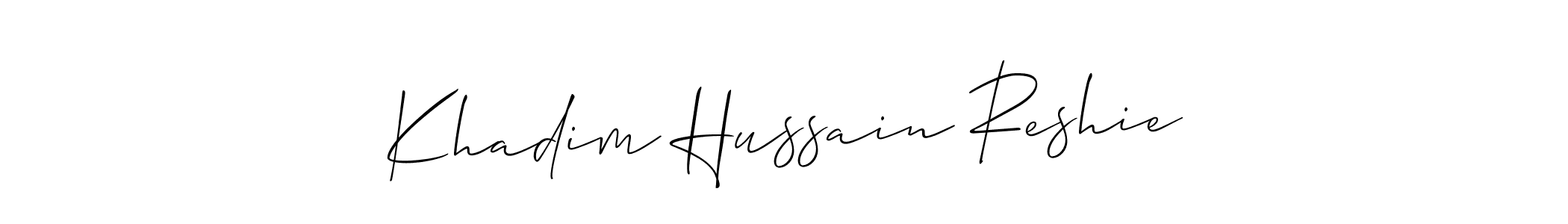 Make a beautiful signature design for name Khadim Hussain Reshie. Use this online signature maker to create a handwritten signature for free. Khadim Hussain Reshie signature style 2 images and pictures png