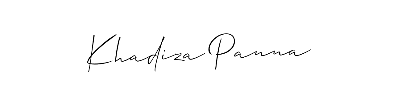 Best and Professional Signature Style for Khadiza Panna. Allison_Script Best Signature Style Collection. Khadiza Panna signature style 2 images and pictures png