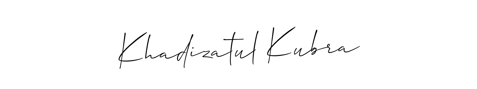 This is the best signature style for the Khadizatul Kubra name. Also you like these signature font (Allison_Script). Mix name signature. Khadizatul Kubra signature style 2 images and pictures png