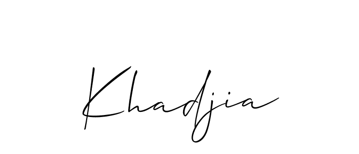 Khadjia stylish signature style. Best Handwritten Sign (Allison_Script) for my name. Handwritten Signature Collection Ideas for my name Khadjia. Khadjia signature style 2 images and pictures png