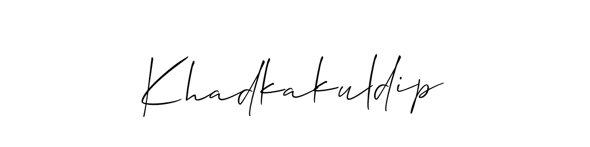 Once you've used our free online signature maker to create your best signature Allison_Script style, it's time to enjoy all of the benefits that Khadkakuldip name signing documents. Khadkakuldip signature style 2 images and pictures png