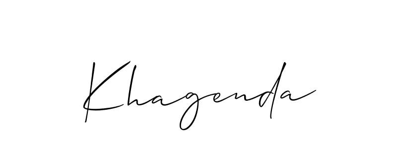 You can use this online signature creator to create a handwritten signature for the name Khagenda. This is the best online autograph maker. Khagenda signature style 2 images and pictures png