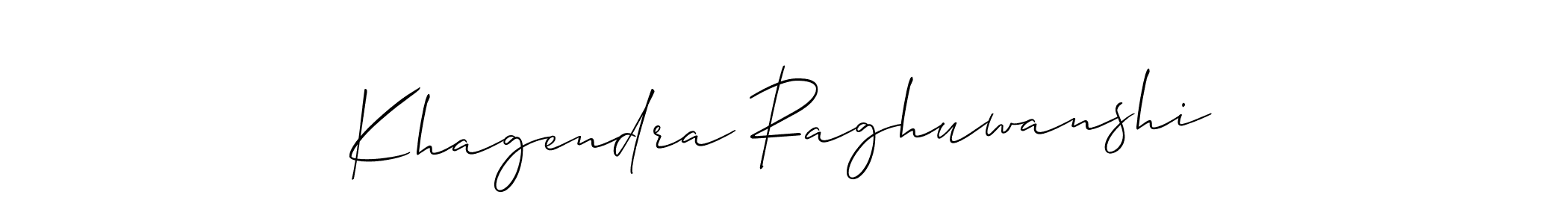 It looks lik you need a new signature style for name Khagendra Raghuwanshi. Design unique handwritten (Allison_Script) signature with our free signature maker in just a few clicks. Khagendra Raghuwanshi signature style 2 images and pictures png