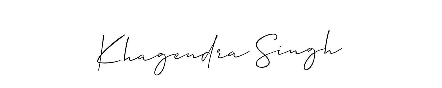 if you are searching for the best signature style for your name Khagendra Singh. so please give up your signature search. here we have designed multiple signature styles  using Allison_Script. Khagendra Singh signature style 2 images and pictures png